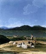 Wilhelm von Kobell View of Lake Tegern oil painting